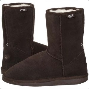 EMU UGG LIKE Brown Suede Boots wool lined
